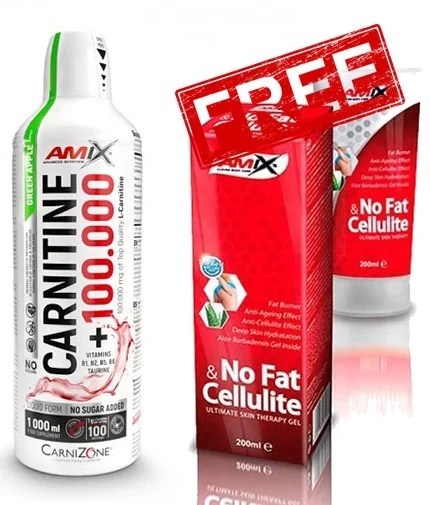 Amix Nutrition 1+1 FREE AMIX NUTRITION L-Carnitine 100.000 + Taurine + Vitamin B complex + AMIX NUTRITION No Fat & Cellulite Gel 200 ml