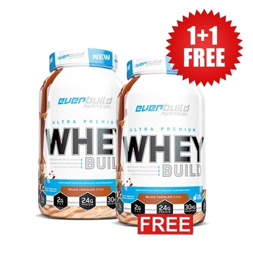 Everbuild 1+1 FREE EVERBUILD Ultra Premium Whey Build 908 g