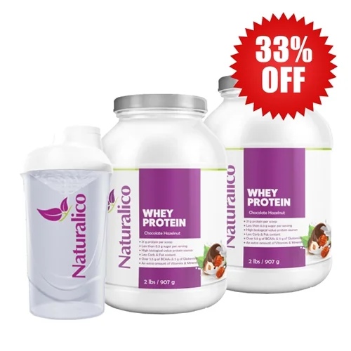 Promo Stack Naturalico 2X NATURALICO Whey Protein 907 g + shaker 600 ml 33% OFF