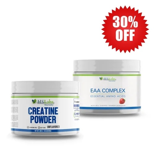 HS Labs 30% OFF EAA Strawberry 200g / 20 serv + Creatine Powder 300 g