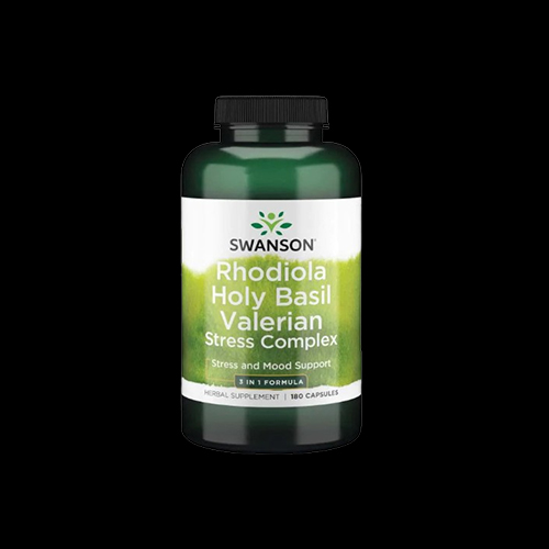 Swanson Rhodiola Holy Basil Valerian Stress Complex