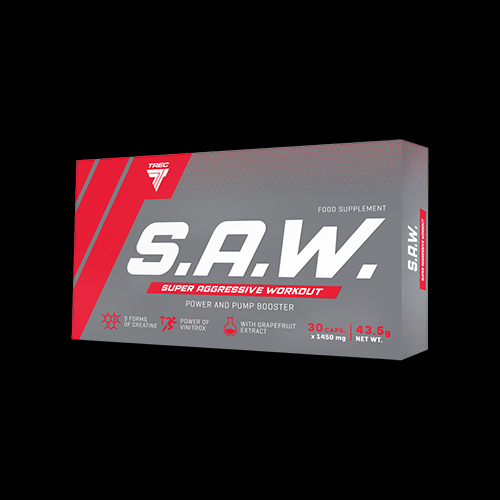 Trec Nutrition S.A.W. Caps | Super Aggressive Pre-Workou