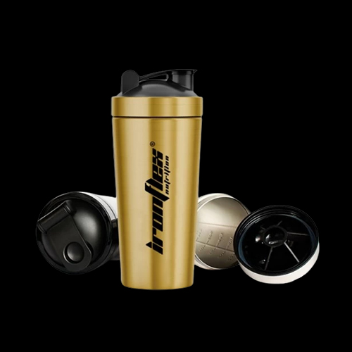 IronFlex Nutrition Shaker Steel Gold