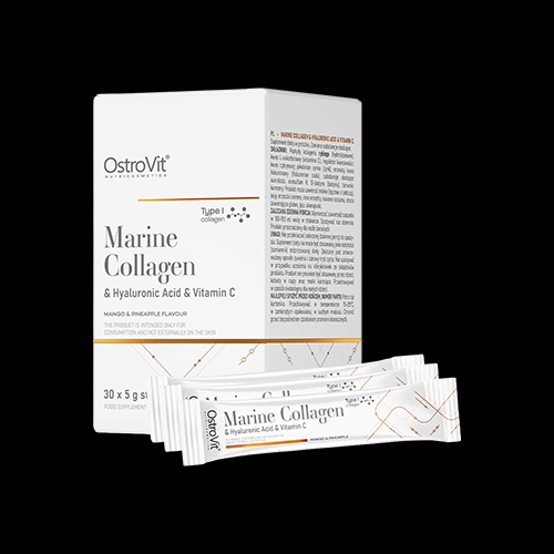 OstroVit Marine Collagen & Hyaluronic Acid Powder | with Vitamin C