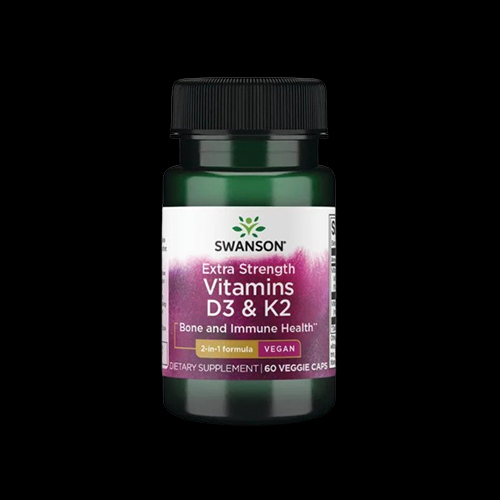 Swanson Extra Strength D3 & K2 - 5,000 IU & 100 mcg