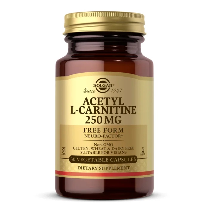 Solgar Acetyl L-Carnitine 250 mg / 30 Vegetable Capsules