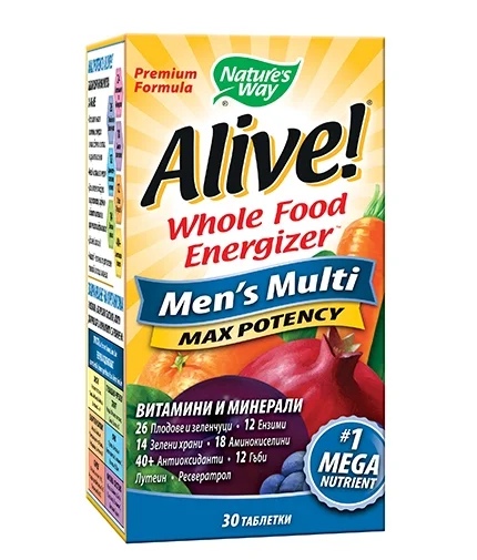 Natures Way Alive!® Men\s Multi Max Potency / 30 tablets