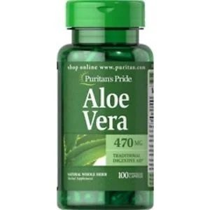 Puritan\s Pride Aloe Vera 470mg 100taps