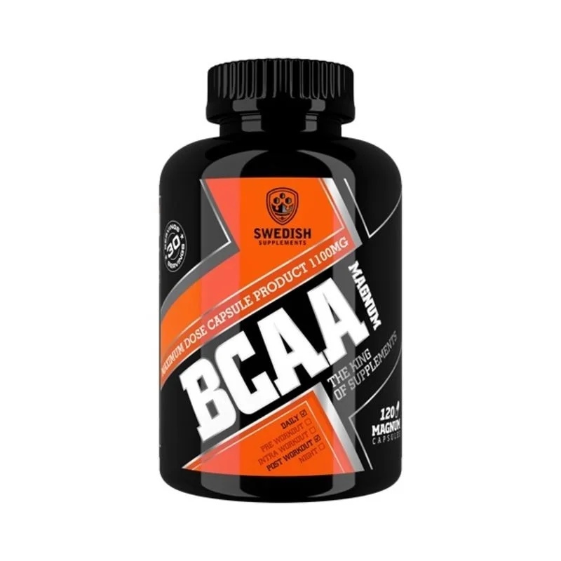 SWEDISH Supplements BCAA Magnum 1100 mg / 120 capsules