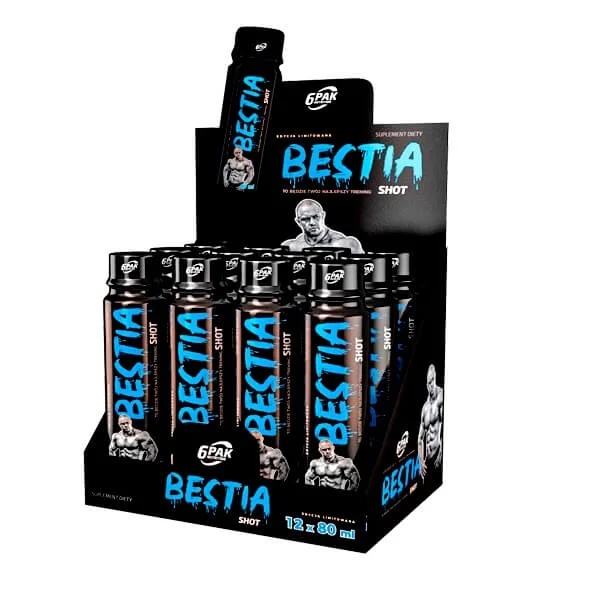 6 PAK NUTRITION Bestia Shot 12x80ml Glycerin