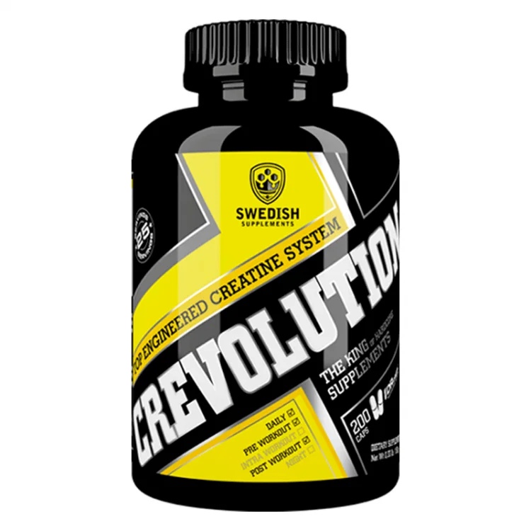 SWEDISH Supplements CREVOLUTION 200 capsules / 25 Doses