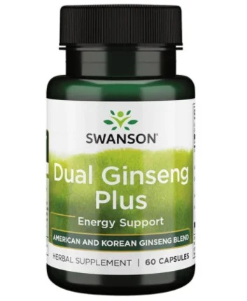 Swanson Dual Ginseng Plus / 60 caps