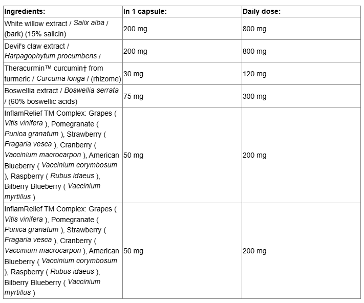 Natural Factors Joint Optimizer-fisa nutrițională