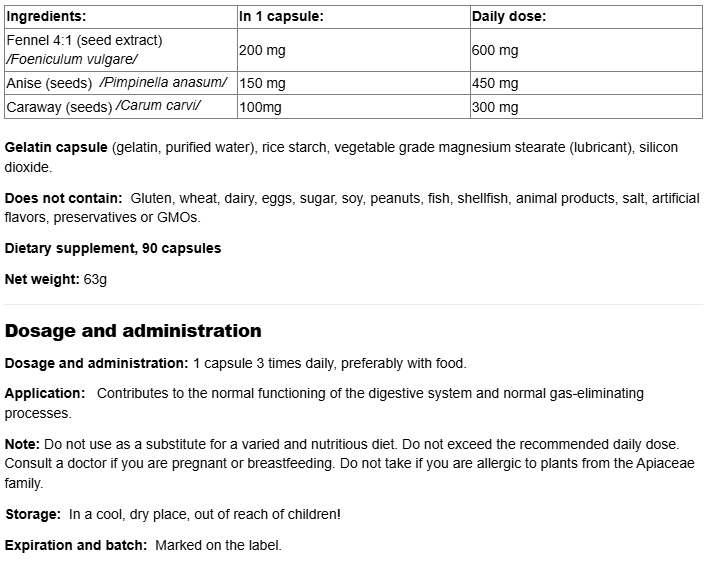 Natural Factors Soothe Digest-fisa nutrițională