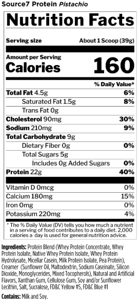 Rule One Source7 Protein | 7 Premium Protein Matrix-fisa nutrițională