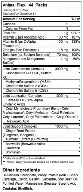 Animal Animal Flex 44 Packs-factsheets