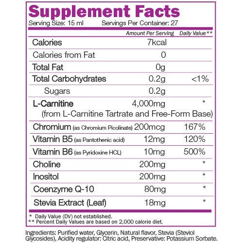 Naturalico L-Carnitine 108000-factsheets