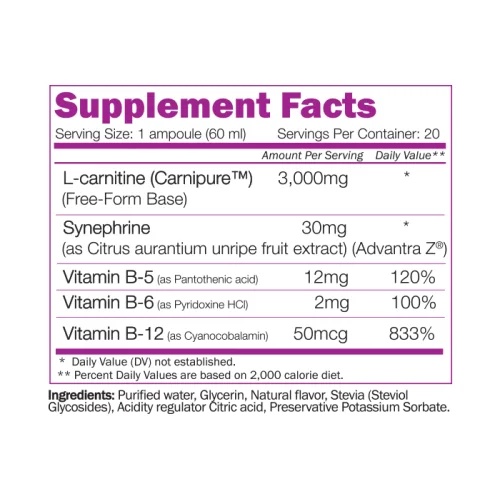 Naturalico L-Carnitine Plus Shot-factsheets