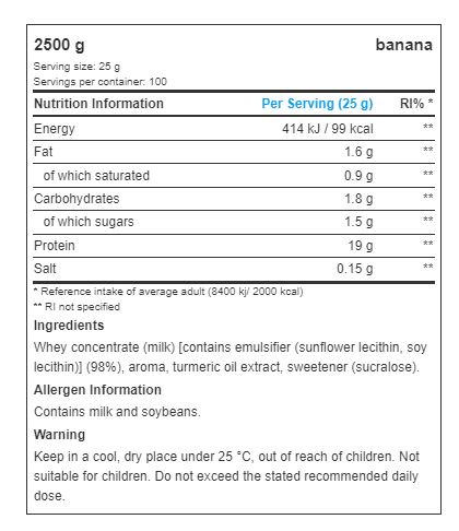 MyProtein Impact Whey Protein-factsheets