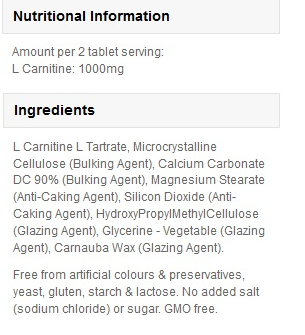 MyProtein L-Carnitine-factsheets