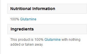 MyProtein L-Glutamine-factsheets