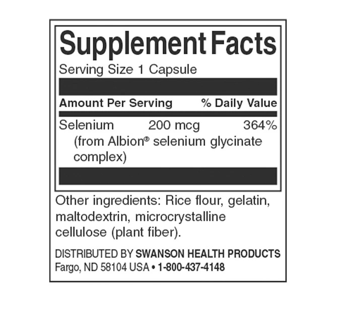 Swanson Selenium Complex-factsheets