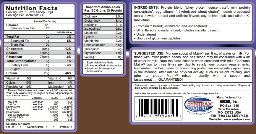 Syntrax Matrix-factsheets