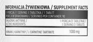 OstroVit L-Carnitine 1000-factsheets