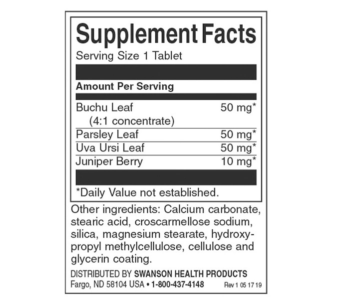 Swanson Water Pills-factsheets