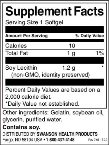 Swanson Lecithin-factsheets