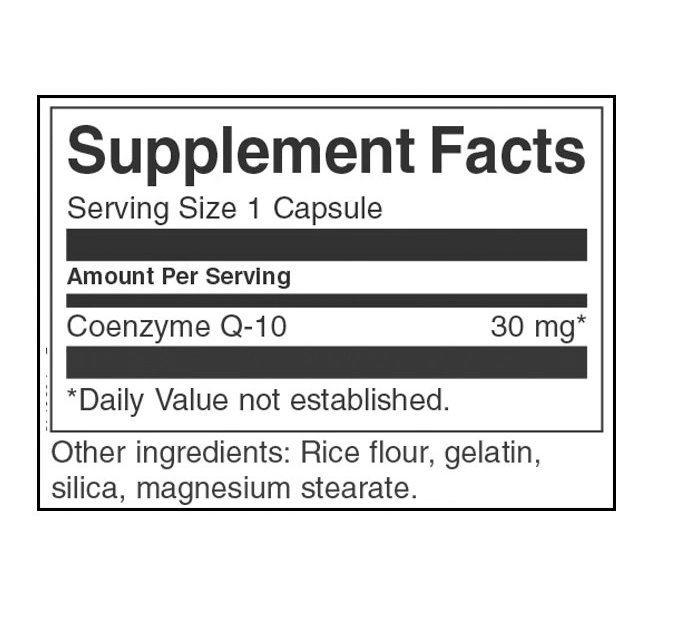 Swanson CoQ10 30 mg-factsheets