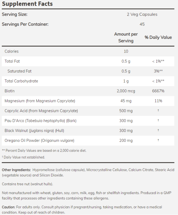 NOW Candida Support™-factsheets