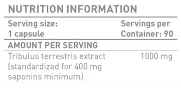 Battery Nutrition Tribulus-factsheets