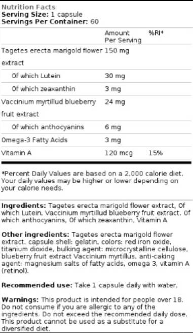 AllNutrition LuteinAll | Eye Formula-factsheets