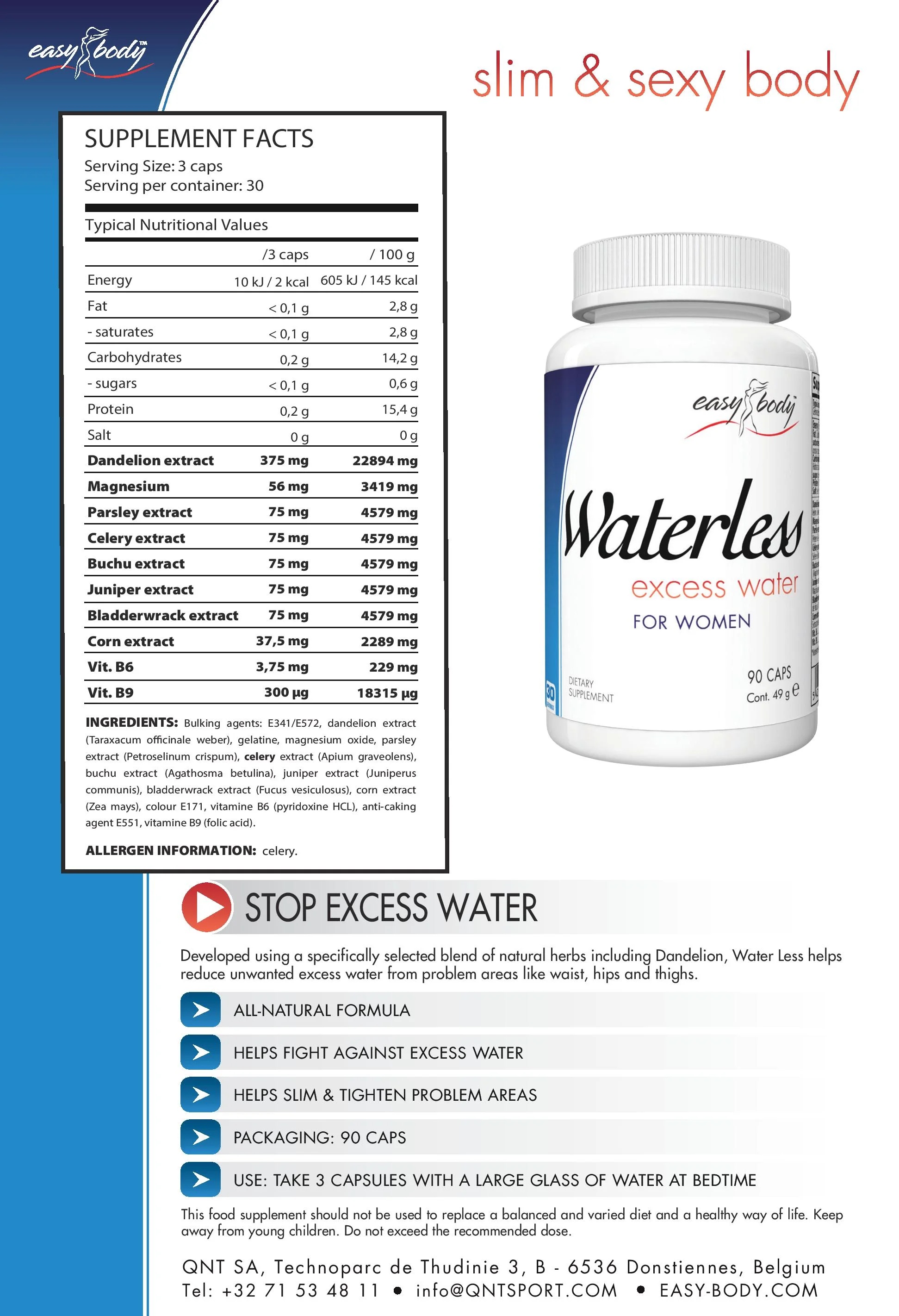 QNT Sport Nutrition Waterless-factsheets