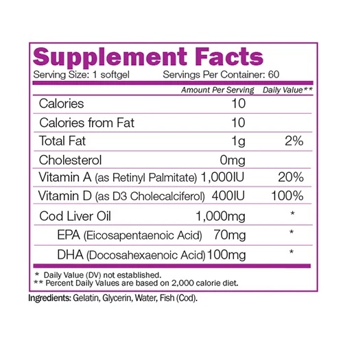 Naturalico Cod Liver Oil-factsheets