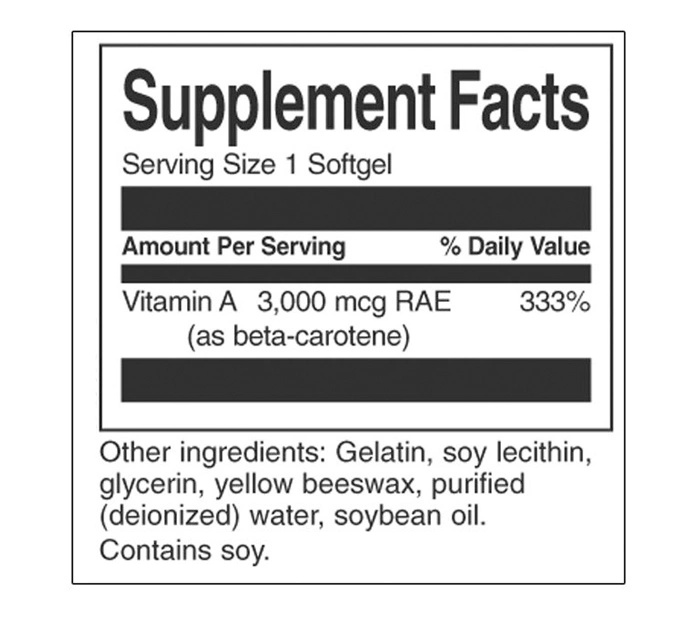 Swanson Beta Carotene-factsheets