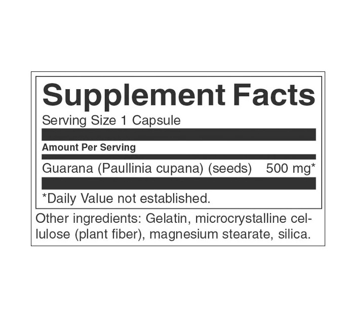 Swanson Guarana 500mg-factsheets