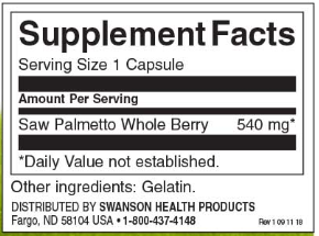 Swanson Saw Palmetto 540 mg-factsheets