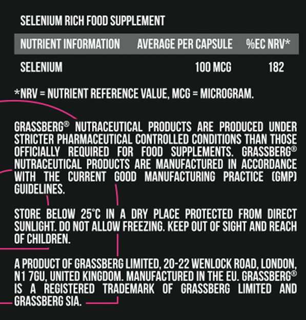 Grassberg Selenium 100 mcg-factsheets