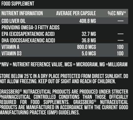 Grassberg Cod Liver Oil-factsheets