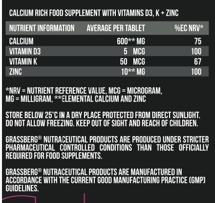 Grassberg Calcium 600-factsheets