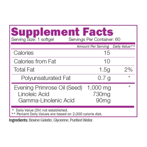 Naturalico Evening Primrose 1000mg-factsheets