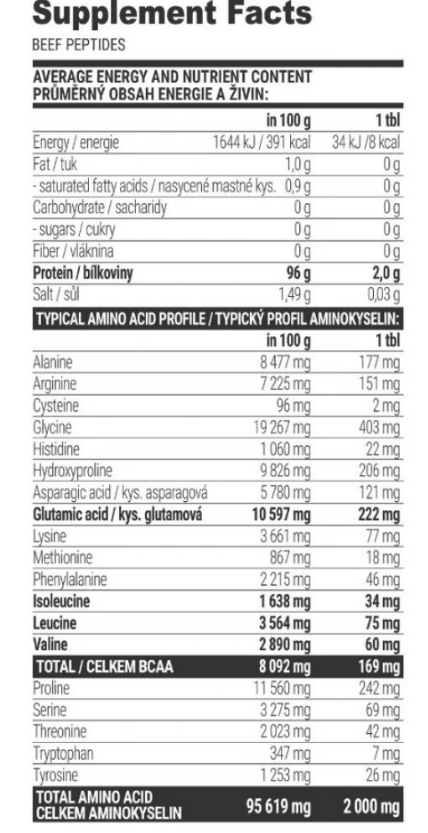 Extrifit BEEF PEPTIDES-factsheets