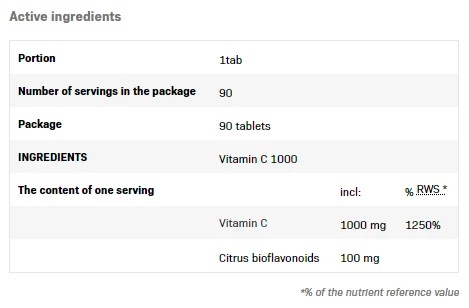 SFD Vitamin C 1000-factsheets