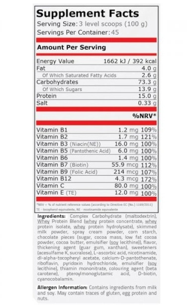 Pure Nutrition Lean Mass-factsheets