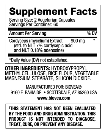 Biovea Cordyceps 450mg-factsheets