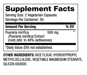 Biovea Pueraria Mirifica 250 mg-factsheets