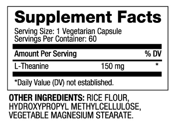 Biovea L-Theanine 150mg-factsheets