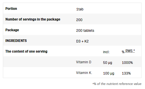 SFD Vitamin D3 + K2-factsheets